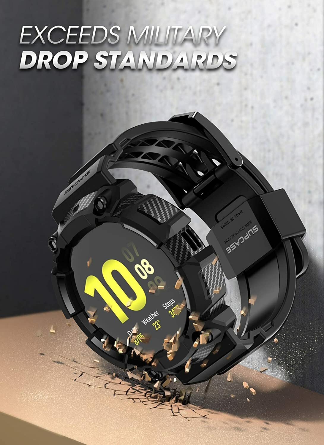 SUPCASE Watch Case Wristwatch Strap Band For 2019 Samsung Galaxy Watch Active 2