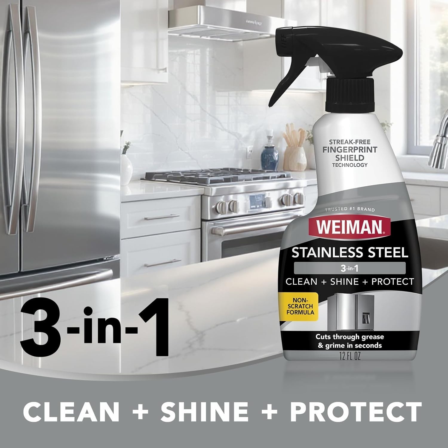 3-Piece Stainless Steel Cleaner & Polish Kit – Streak-Free Shine & Protection