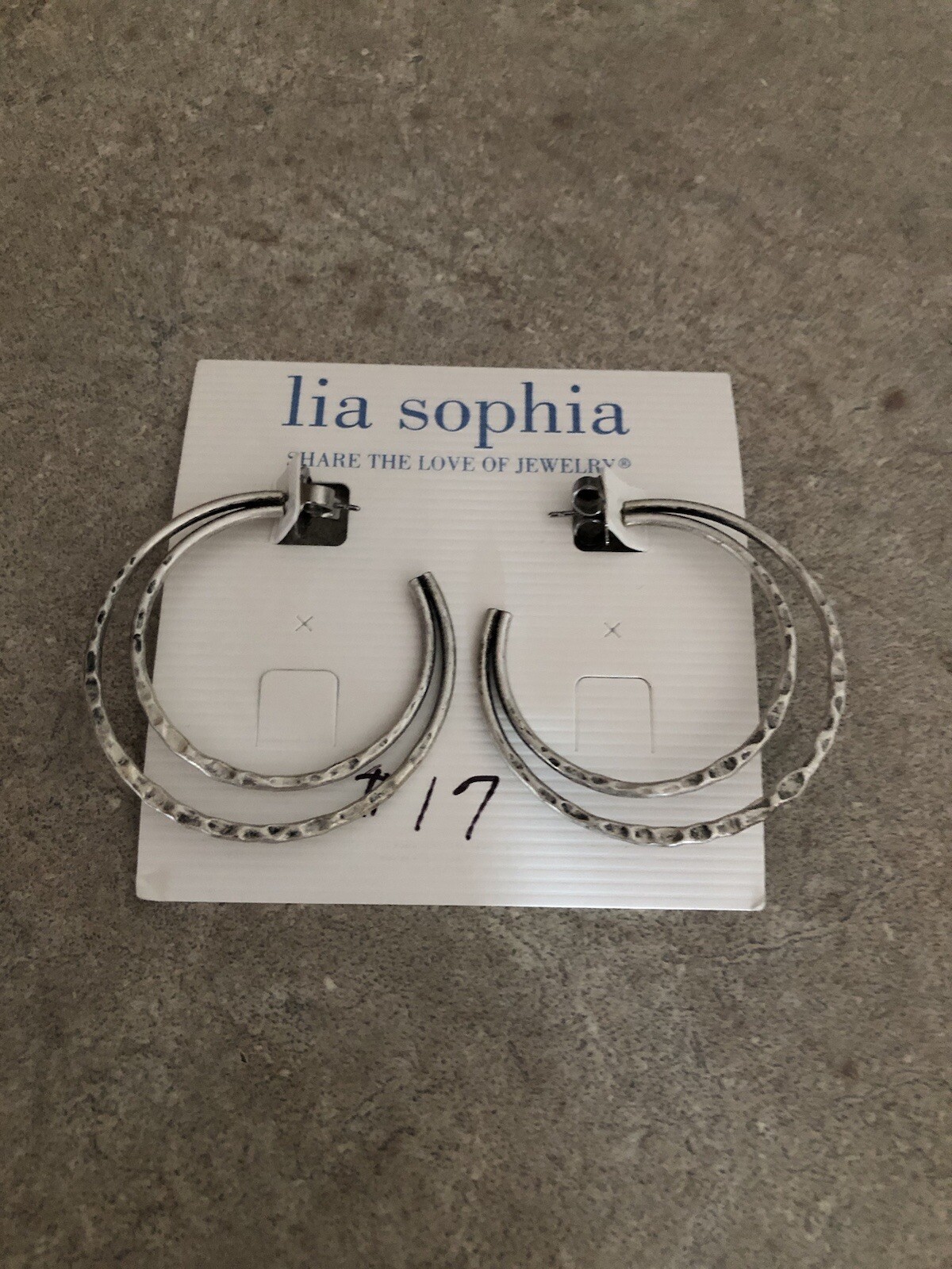 Lia Sophia Double Trouble Earrings NWT!