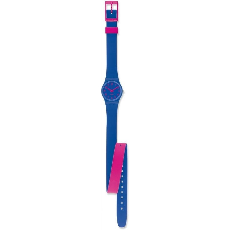 Vintage Swatch Biko Bloo Womens Watch 25mm Blue Wrap Band LS115