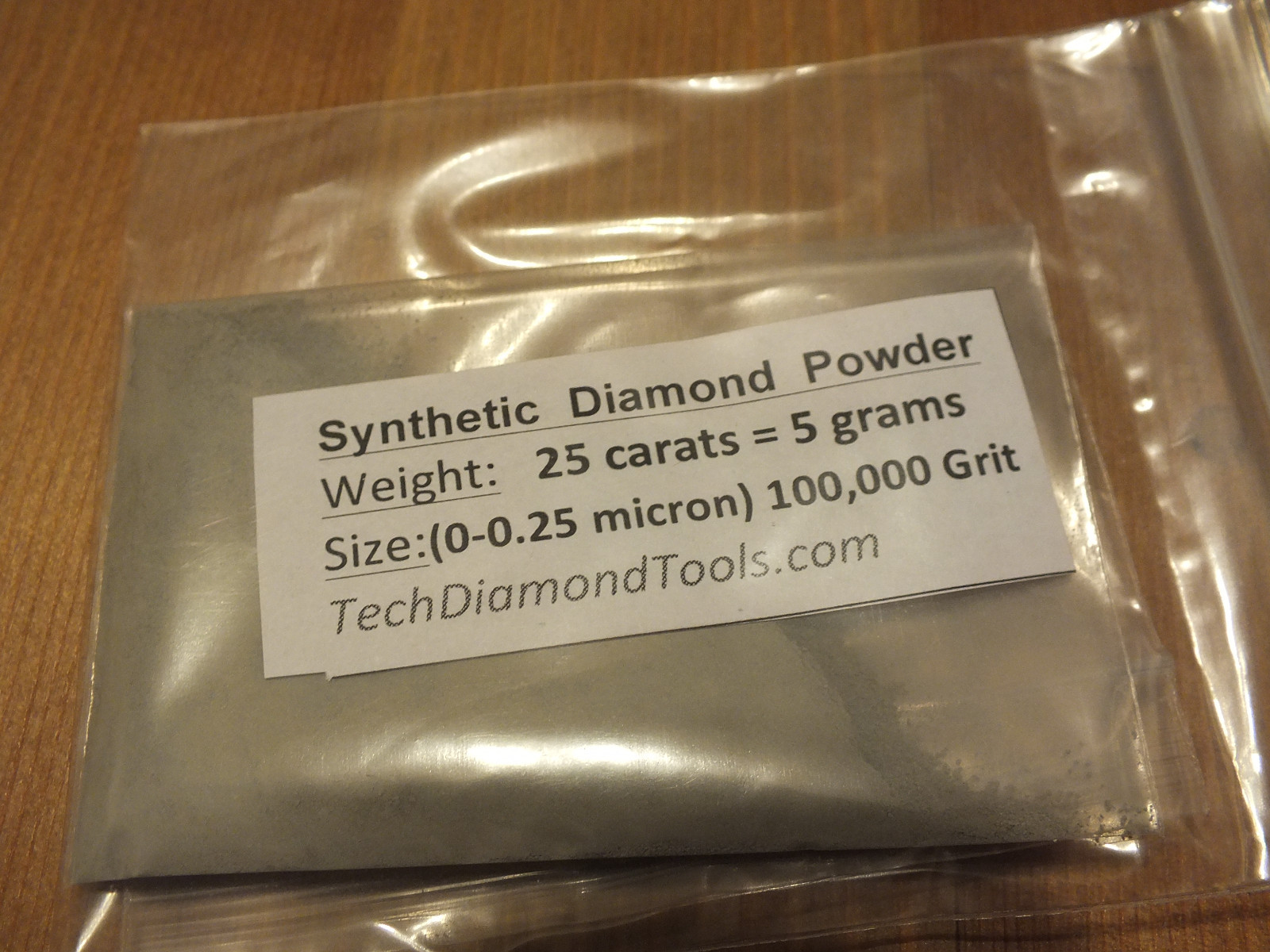 Polishing Lapping Diamond Powder 200.000 to 400 Grit Mesh Weight 25 Carat 5 Gram