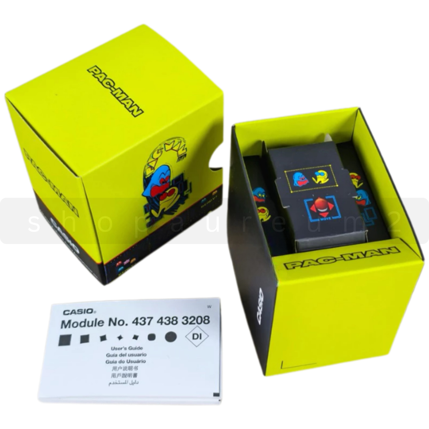 Casio Digital PAC-MAN Collaboration Alarm Chrono Calculator CA-53WPC-1B Watch