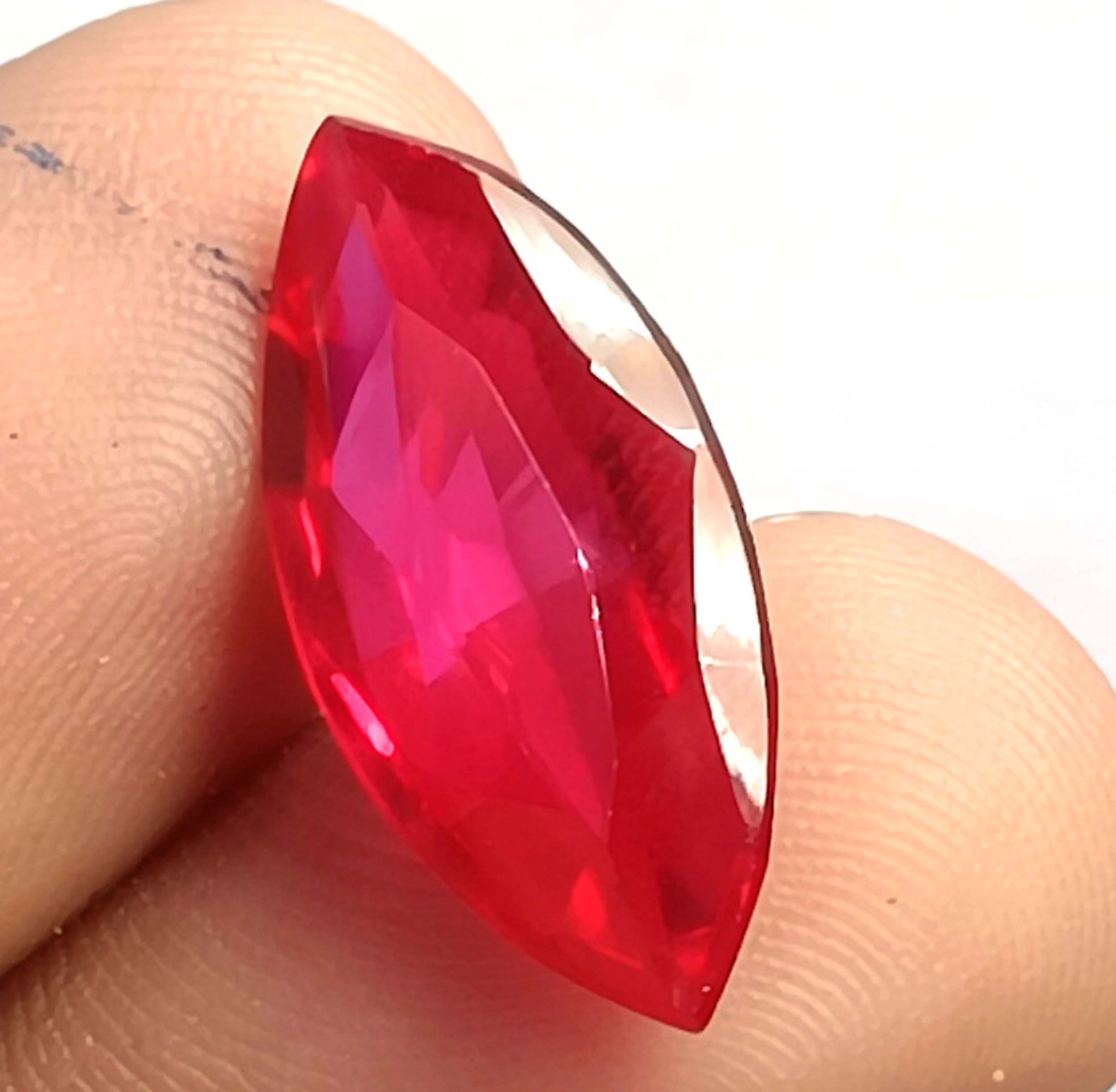 Stunning 6 + Ct Natural Red Ruby Marquise Shape IGL Loose Gemstone 6FHA