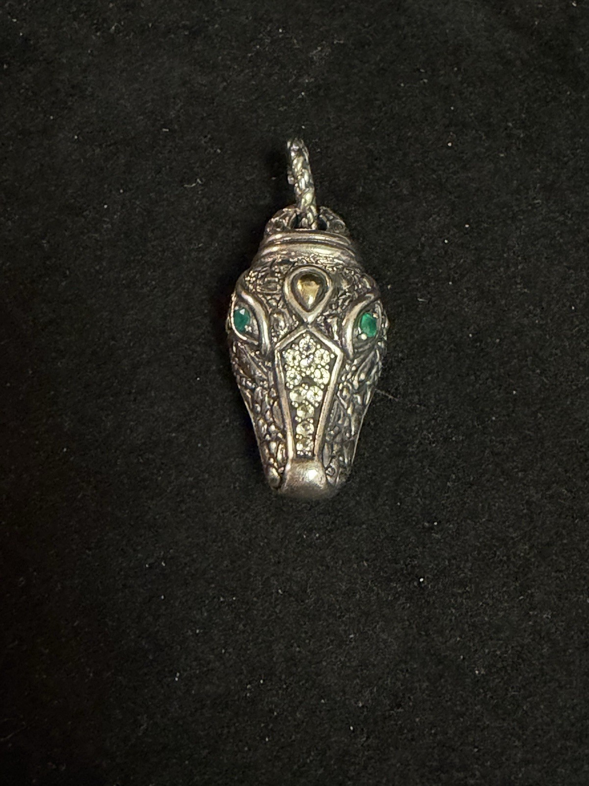 JOHN HARDY JAI Sterling 14K Accent Alligator/Crocodile PENDANT