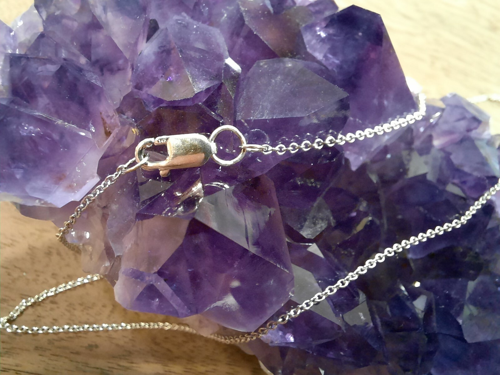 17.5″ 14K White Gold 1.0mm Rolo Chain Necklace – 1.604 grams Excellent Condition