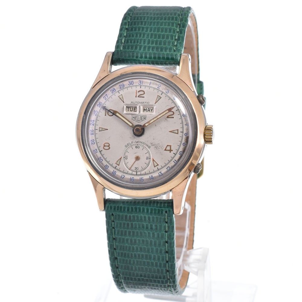 TAG HEUER W088148 vintage Bumper-type half-rotor Triple calendar Men’s O#146963