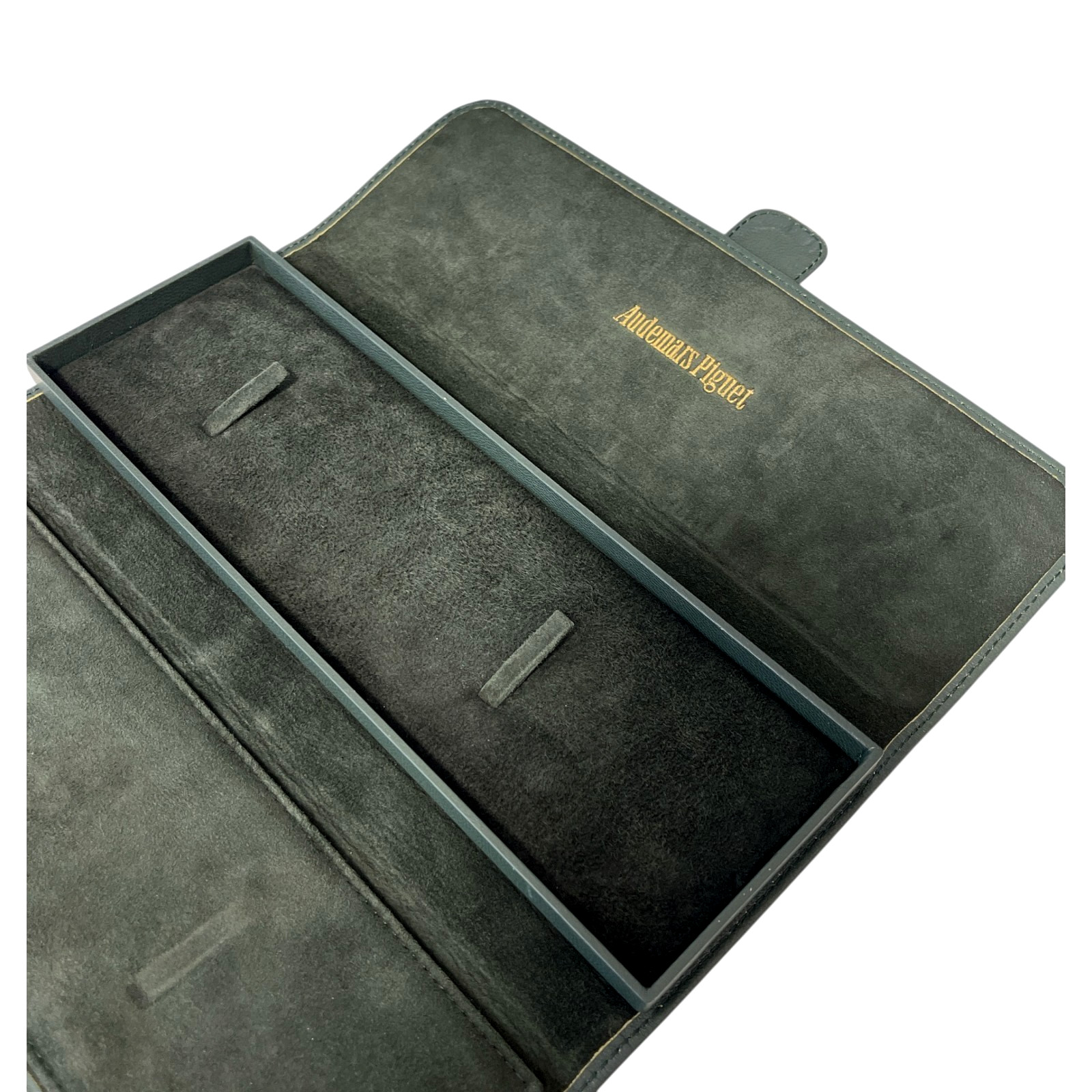 Audemars Piguet Watch Travel Case Green Leather Pouch Box Set 25.5cm #02