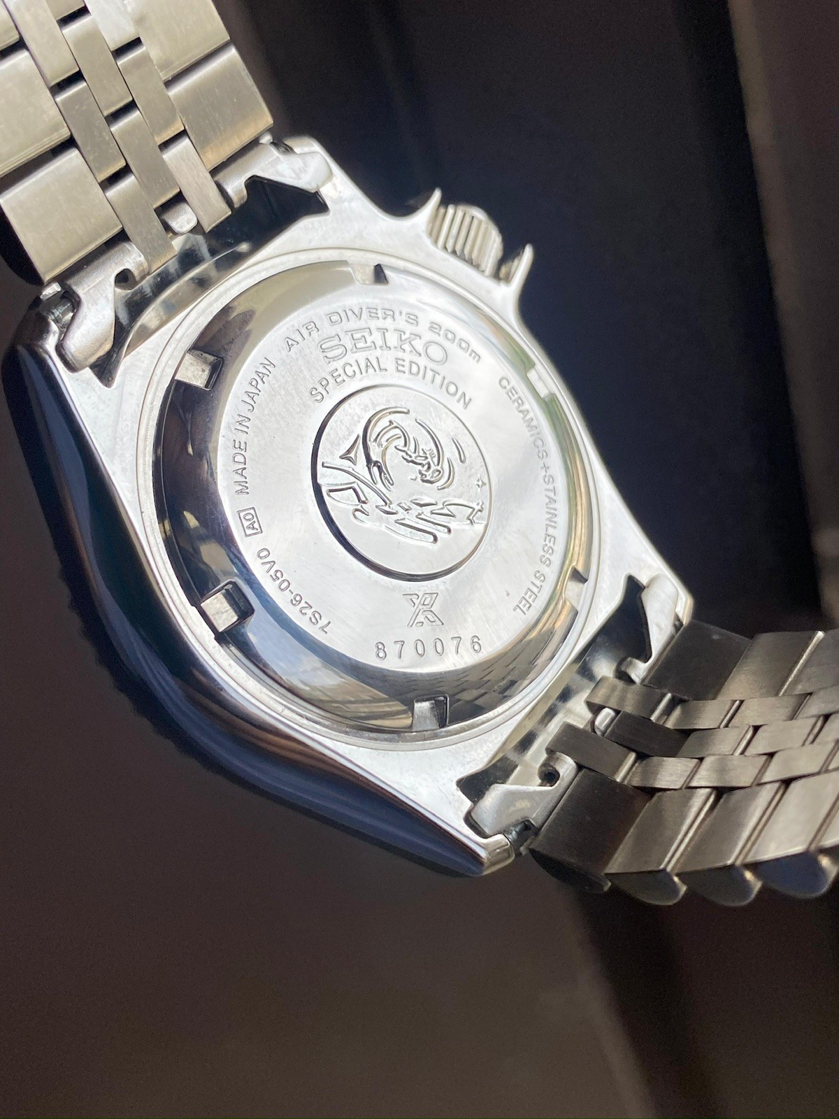 Seiko SKX007 Automatic Diver Watch Pepsi Bezel Day-Date Jubilee Bracelet Watch