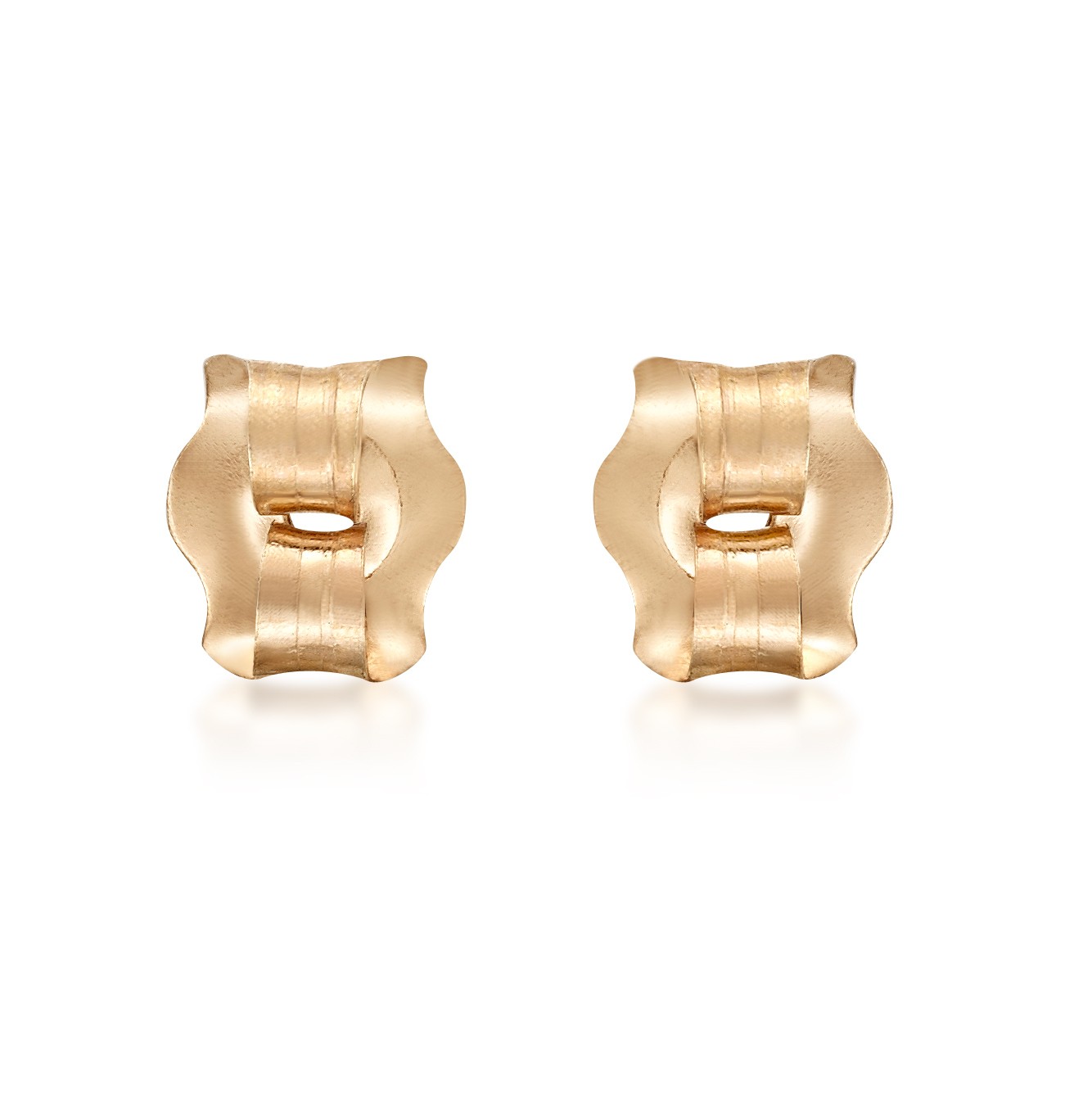 14K Rose Gold Lightweight Replacement Friction Earring Backs – 1 Pair (2 total)