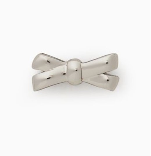 Kate Spade New York Silver Tone Double Bow Stud Earrings