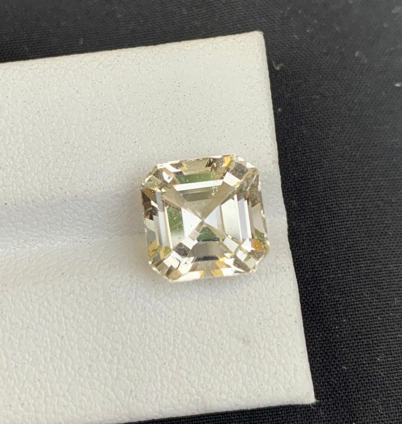6.80 Carat Sherry Topaz Gemstone, Octagon Cut Golden Topaz Gemstone From Pak.