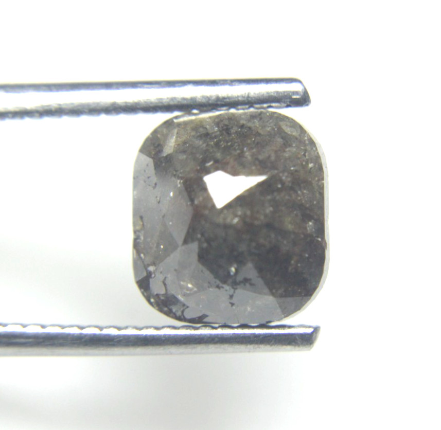 3.58Cts Checker Rose Cut Diamond Brown Cushion Cut 9.05×8.33×4.94 MM