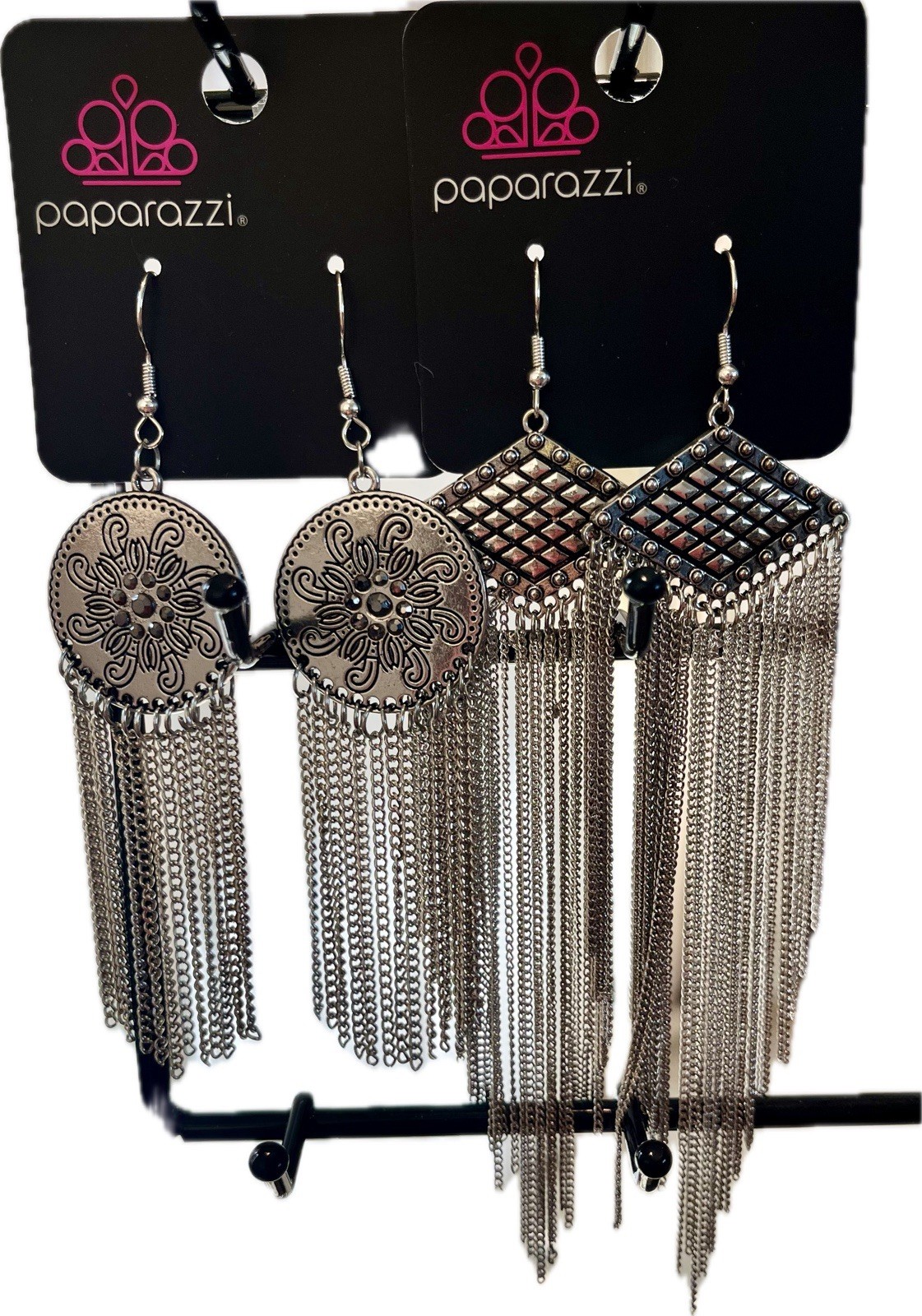 14 Pairs Paparazzi Earrings. Post Backs & Fish Hooks. Variety Colors & Sizes NWT