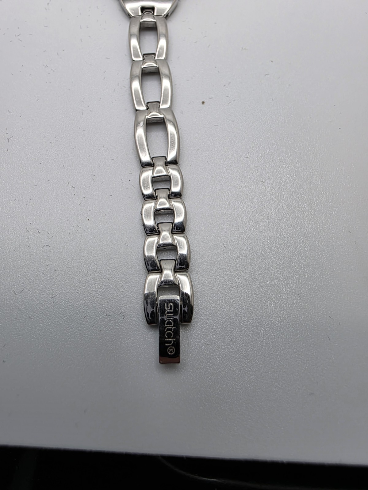 Swatch Irony Lady Swiss Quartz Stainless Steel Watch New Battery Runs Great