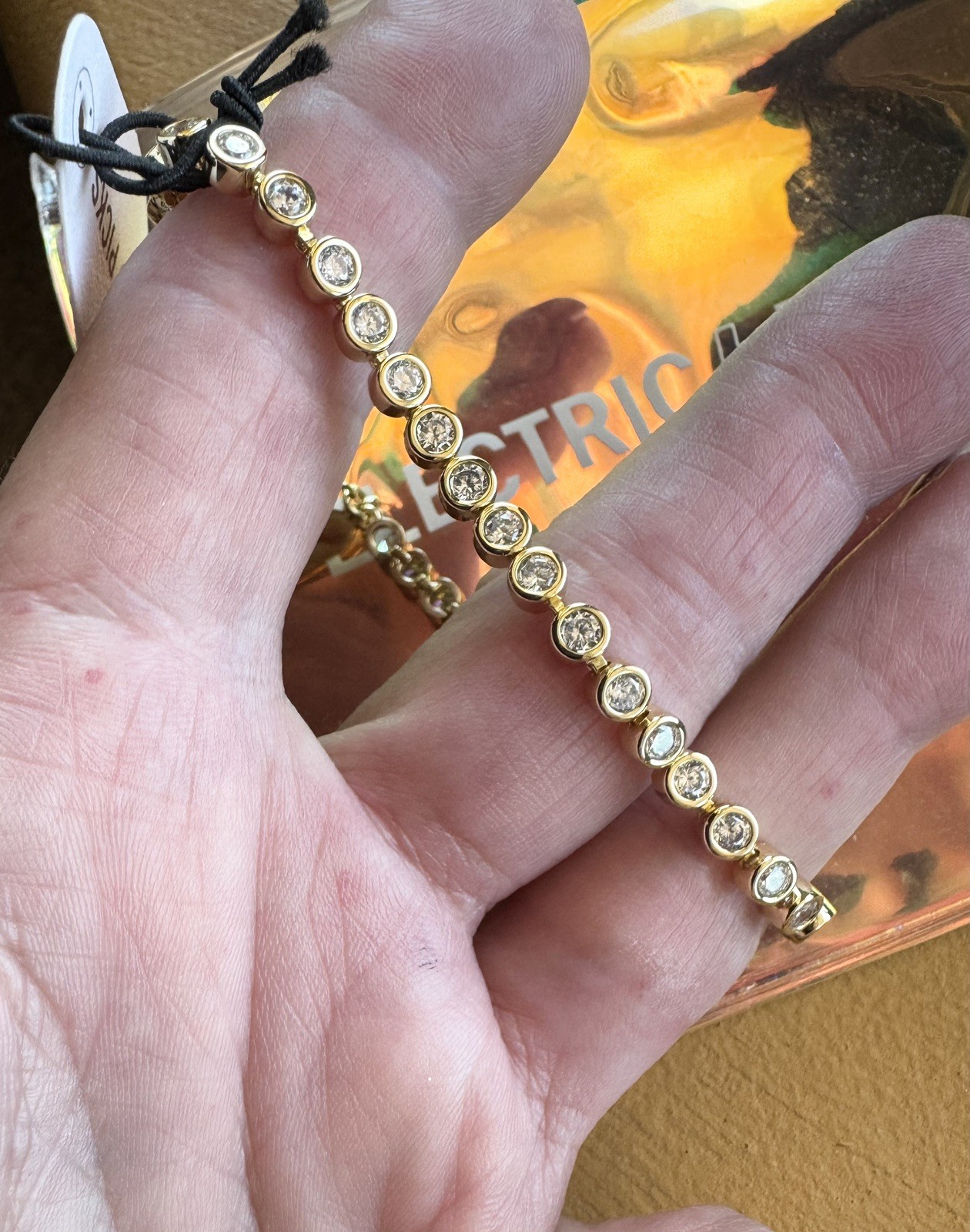 Electric Picks Mini Jewel Bezel Tennis Bracelet
