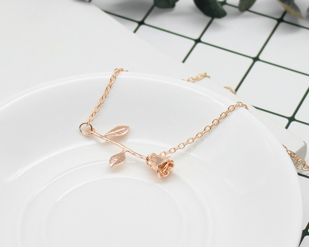 Women’s Fashion Jewelry Flower Bracelet Silver Gold Rose Gold 64-1