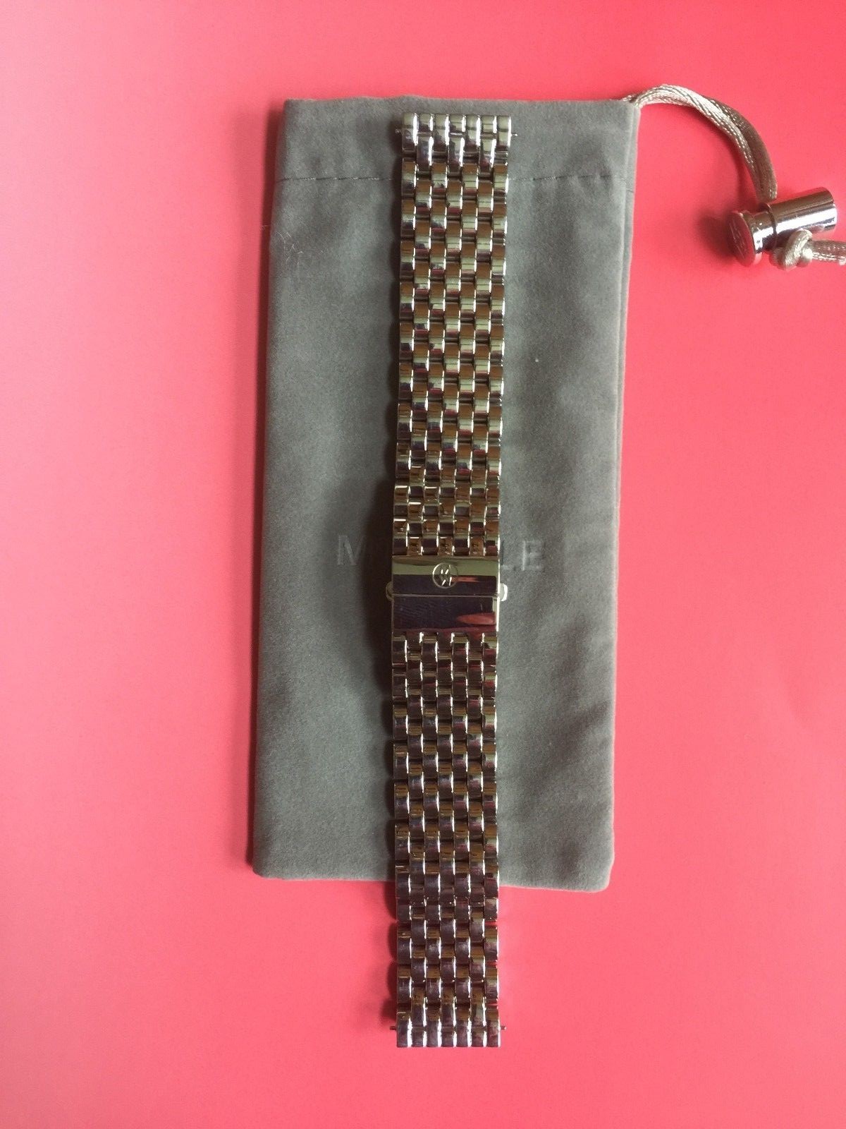 MICHELE DECO 18mm stainless steel watch bracelet – ms18au235009 -fits deco only