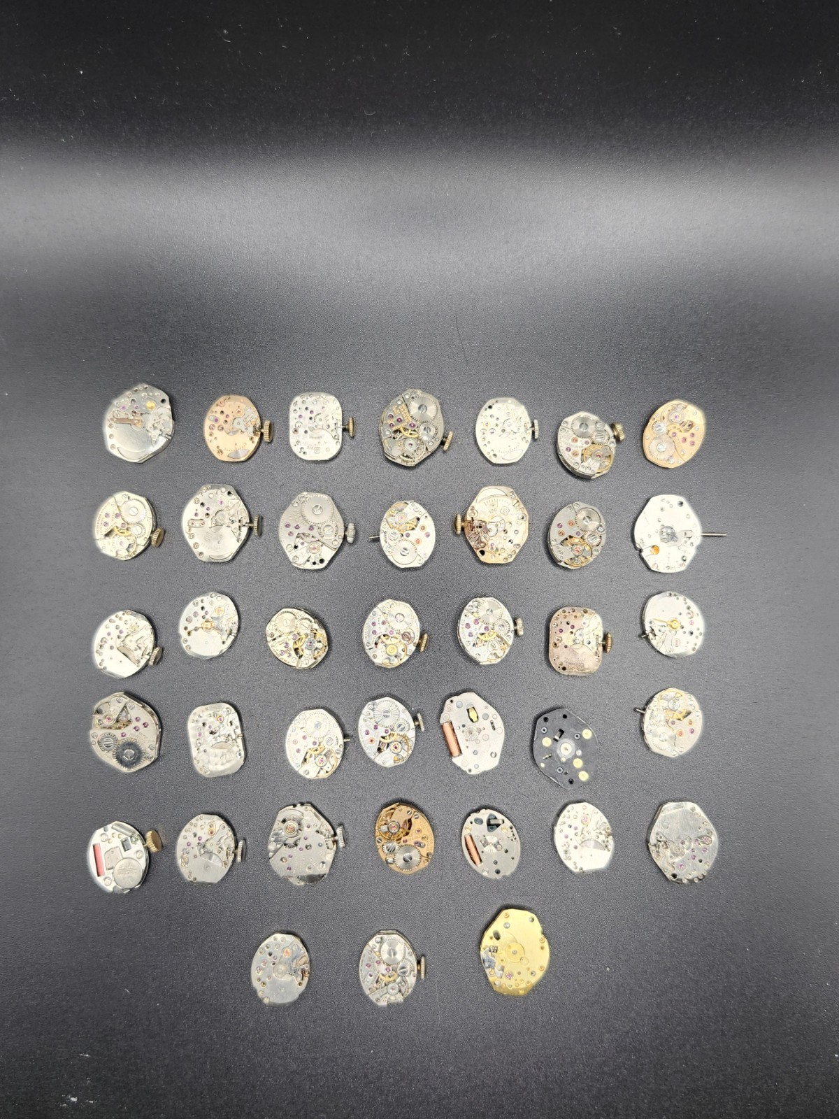 (38) Watch Movement Parts Womens Watches Used Unkown Used Silver Gold Tone