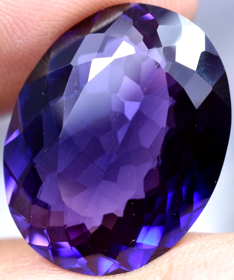Natural 32.40 Ct Boysenberry Sapphire GGL Certified fabulous Loose Gemstone