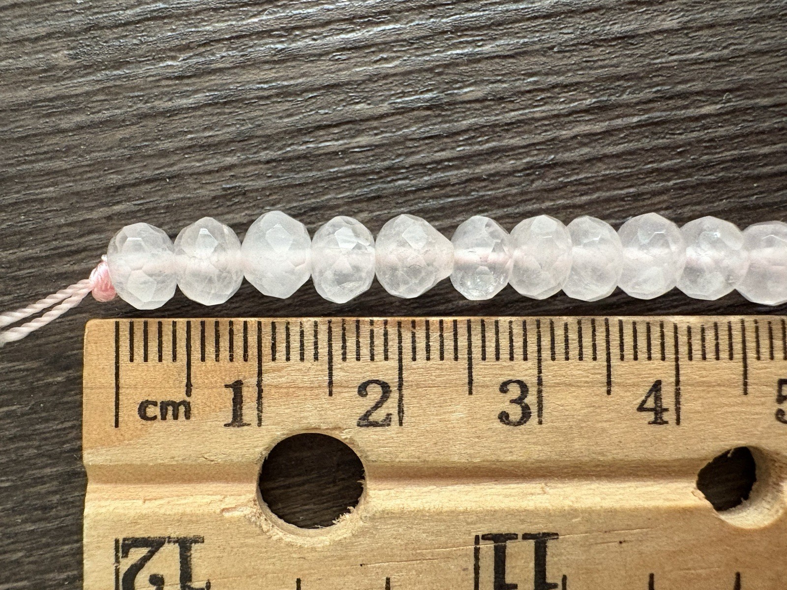 LOT Of Rose Quartz Heartshape Roundelle Stones Beads Read Info