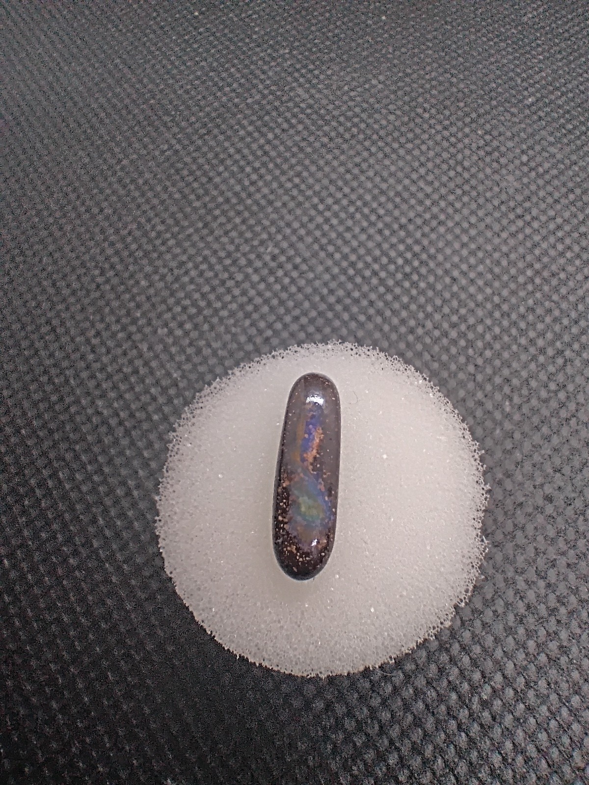 2.50ct Natural Australian Boulder Opal Freeform Cabochon 16x5x3mm Dark Matrix…