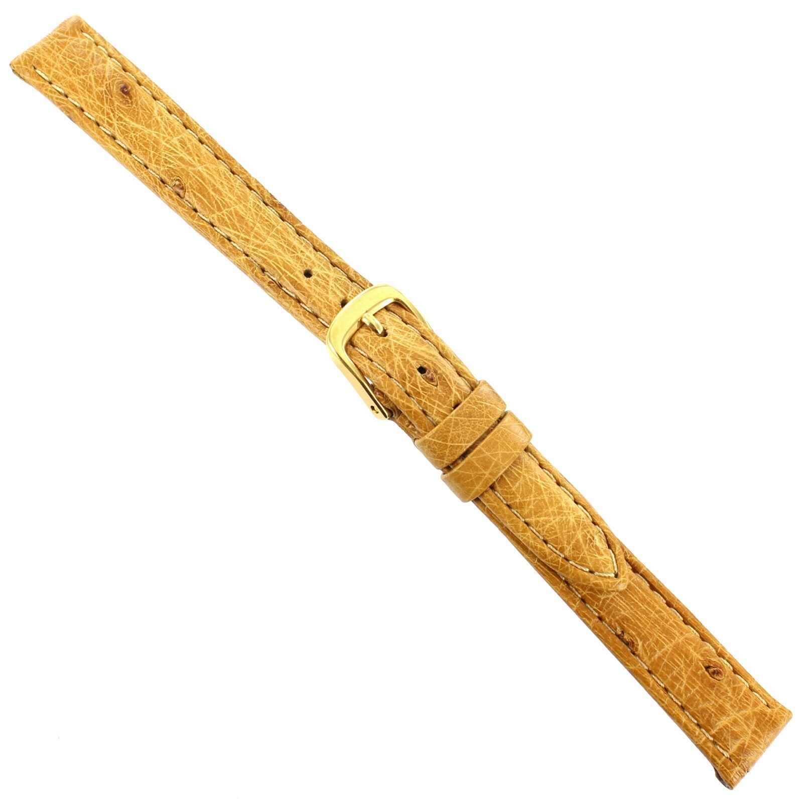 12mm Di Modell Honey Tan Handcrafted Genuine Ostrich Anti-Allergic Ladies Band