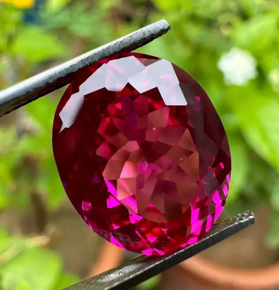 20.00 Ct+ Natural Flawless Pink Sapphire Oval Cut Certified Loose Gemstone AAA+