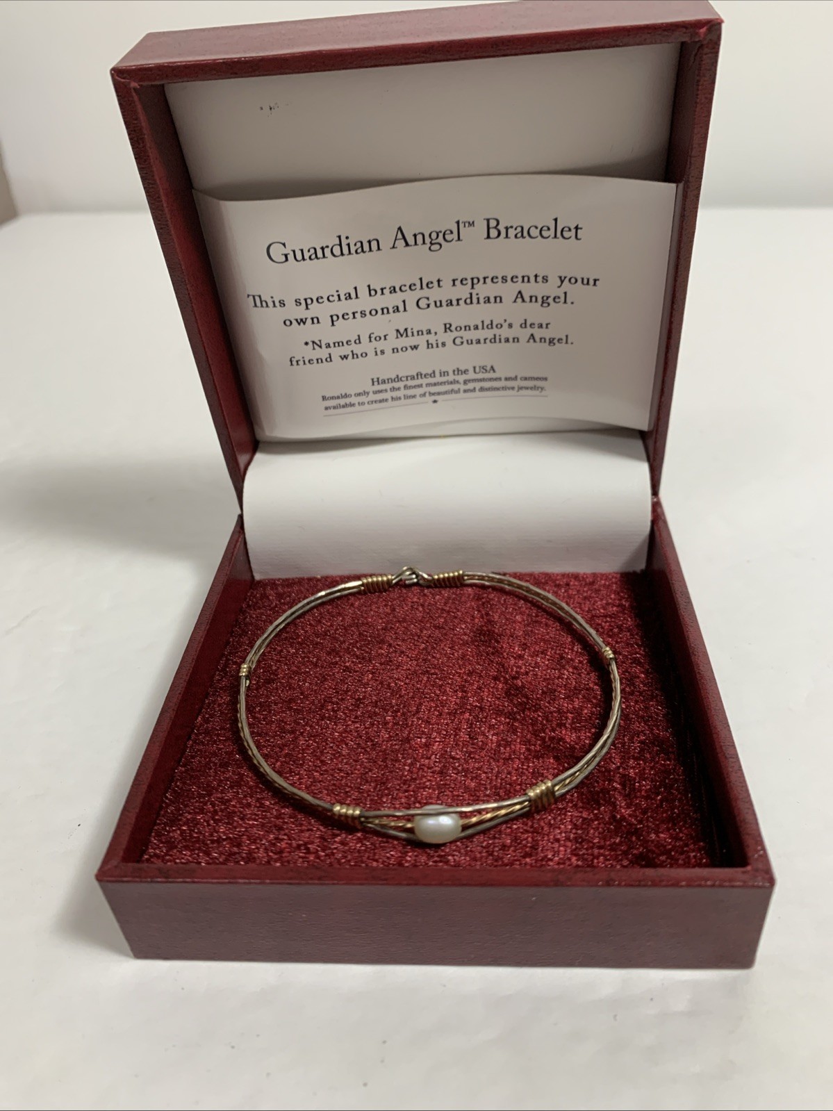 Ronaldo guardian angel bracelet made in USA Length 8.25”