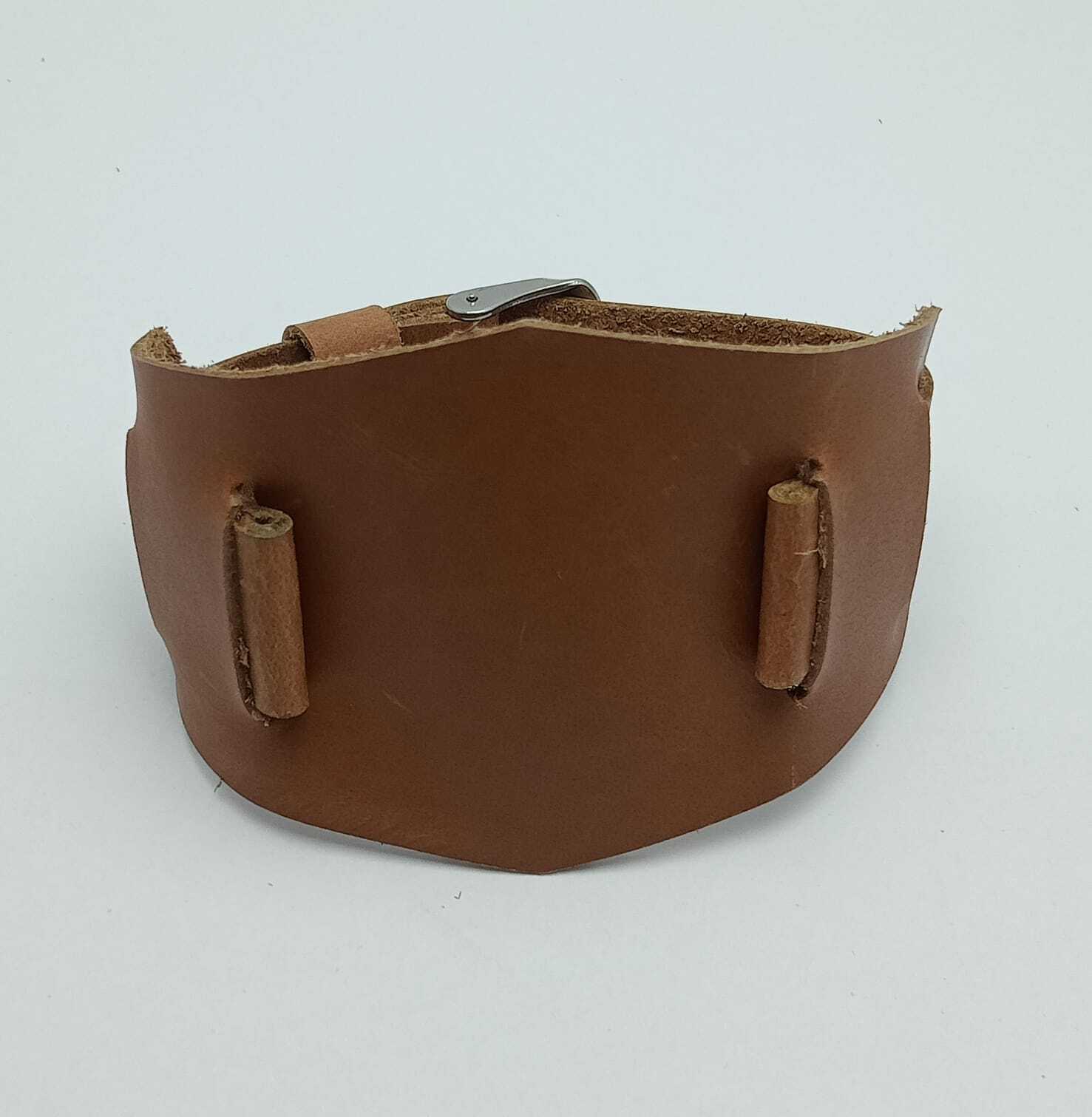 18 mm Bund Cuff Hollywood Citizen Bullhead Brad Pitt Brown Strap BRQ69ARL2