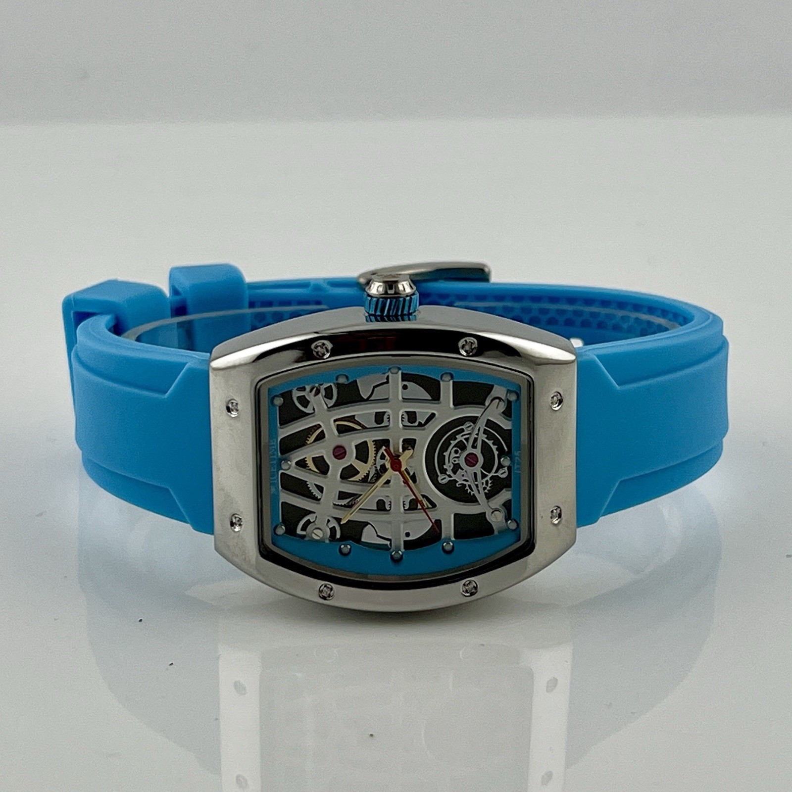 IceTime 33mm Blue Dial Steel Ladies Watch 0.10ct Diamonds IT25