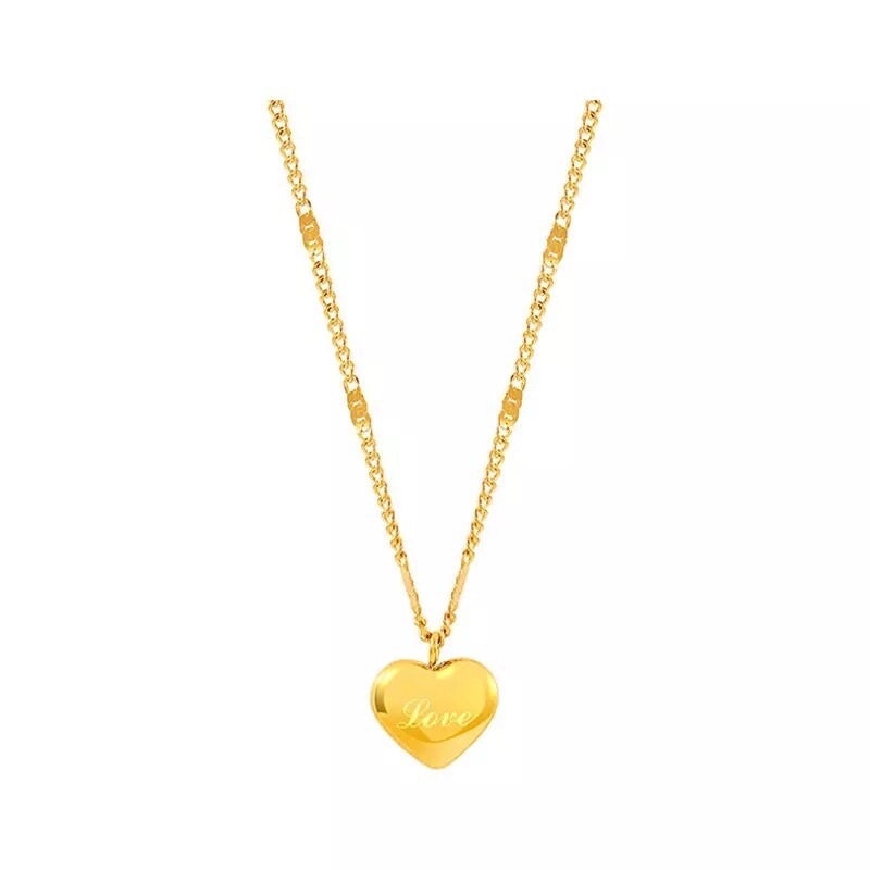 Collares 14K Collar Con Pendiente de Corazon Joyeria Fina Regalos para Mujeres