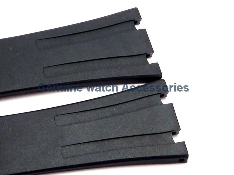 AUDEMARS PIGUET ROYAL OAK BLACK RUBBER SILICON(26mm X 18mm) STRAP BAND BRAND NEW