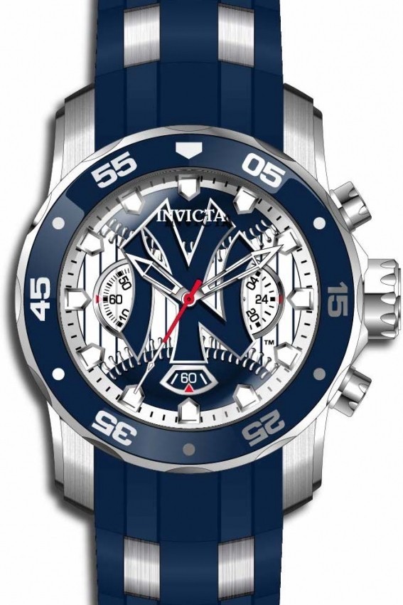 NEW INVICTA 42846 MLB NEW YORK YANKEES NY CHRONOGRAPH WATCH QUARTZ ANALOG 48MM