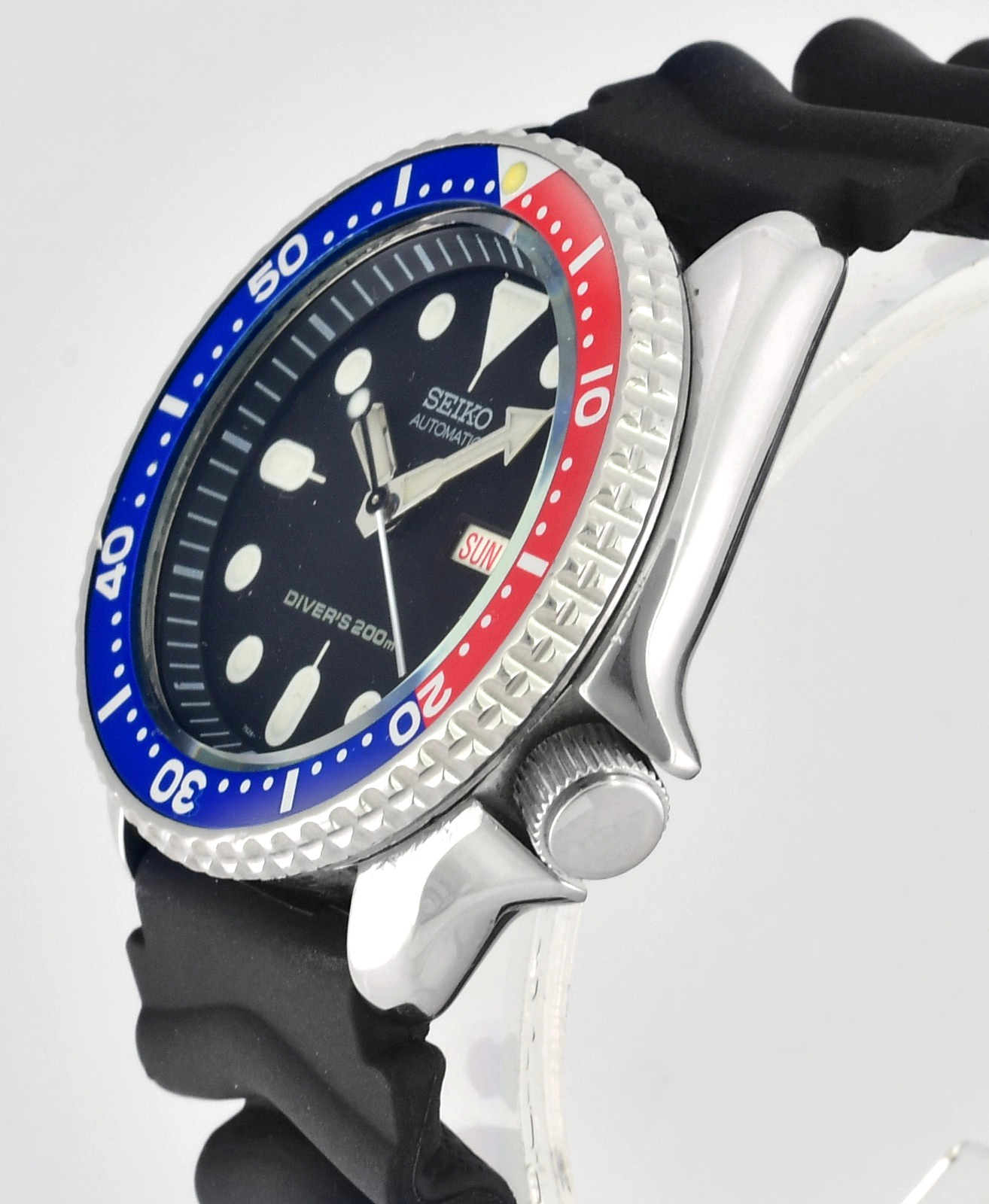 Vintage SEIKO SKX007J1 7S26 0020 Pepsi Bezel Made In Japan Wrist Watch – 1998 –