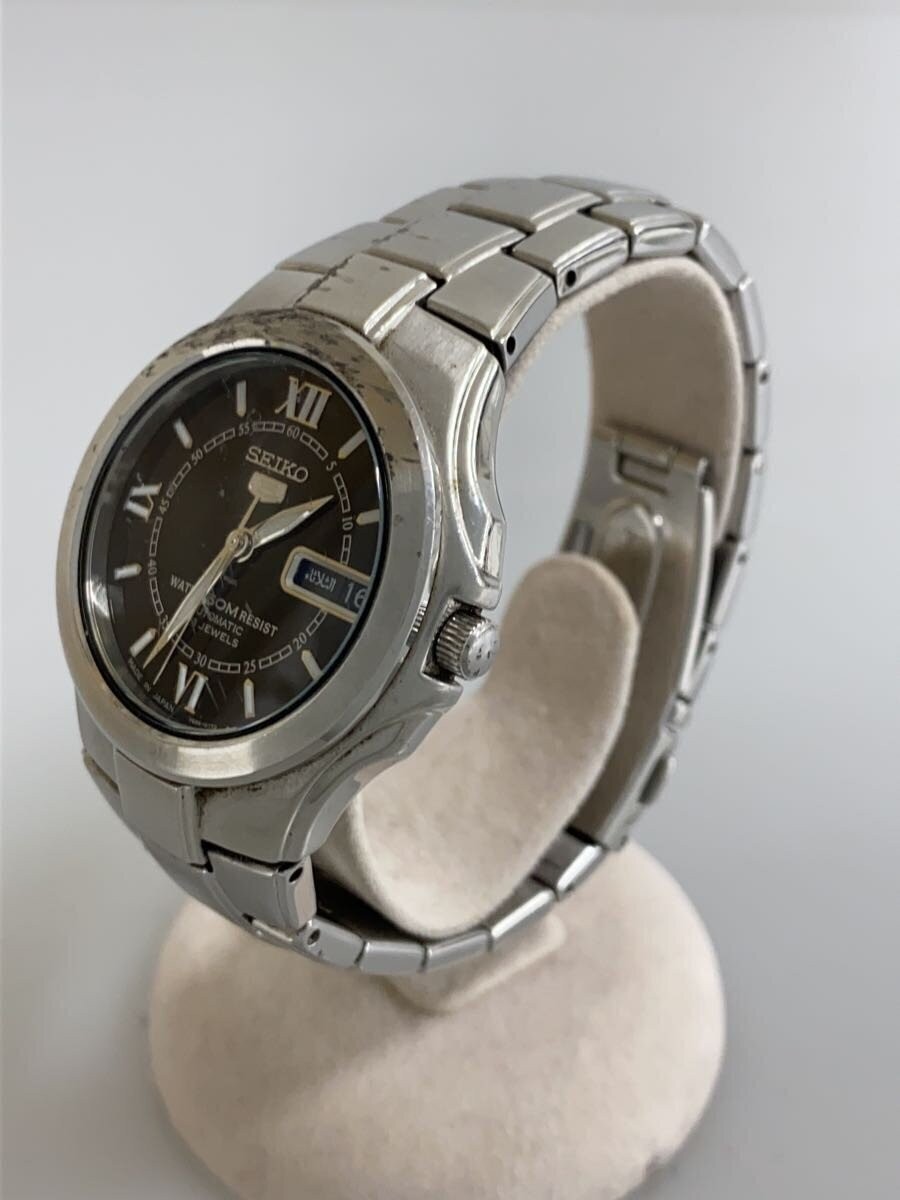 Seiko 5 7S36-01R0 Automatic Mens Watch Black Dial Exhibition Caseback Japan