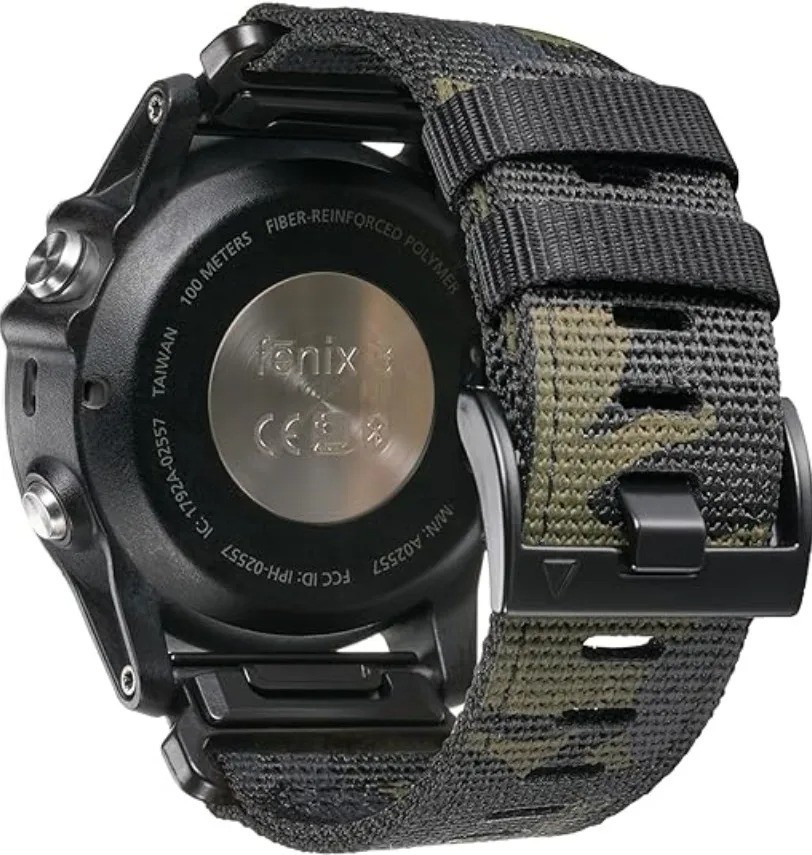Garmin Fenix 7X 6X 5X Pro QuickFit 22mm 26mm Braided Nylon Watch Strap Band