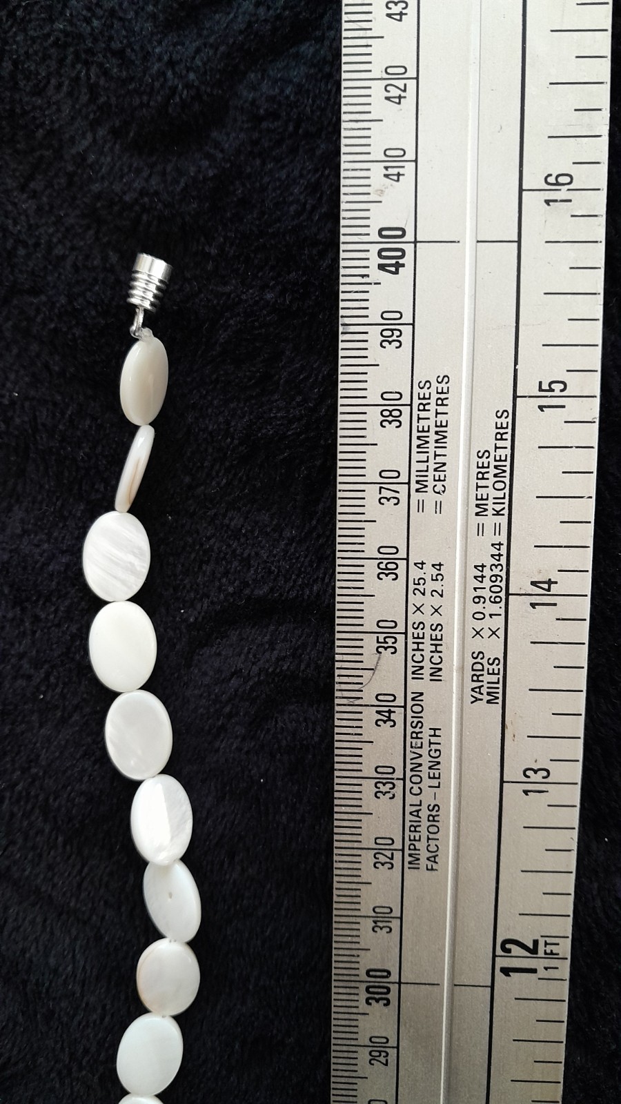 Mother of Pearl Prayernecklace – handmade 40cm length approx – FAST UK DELIVERY