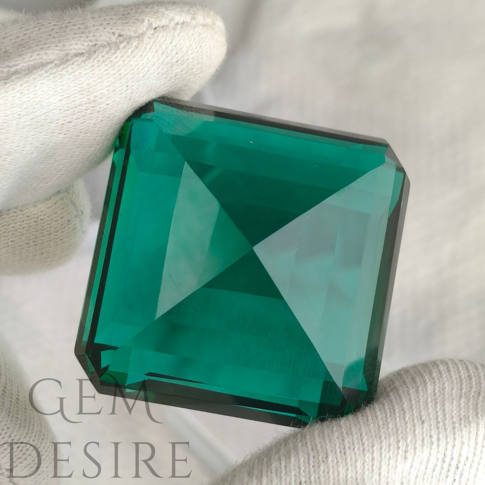 165.60 Ct Natural Large Tsavorite Garnet Square Cut Green loose Gemstone