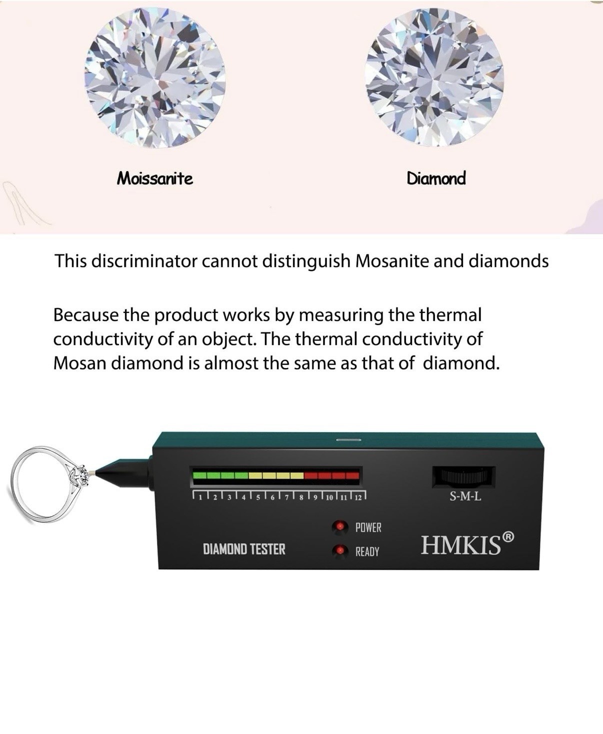 Professional Jewelery Diamond Tester For Moissanite Diamonds Etc