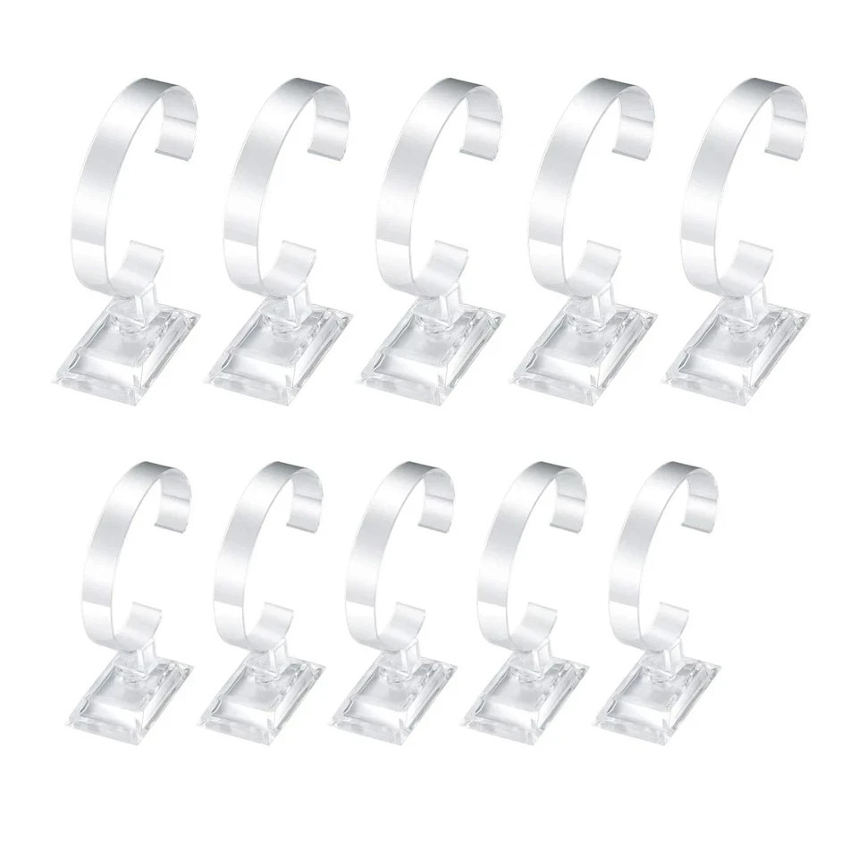 Clear Plastic Watch Display Stand Holder 4 inch 3.5 inch Watch Display Case