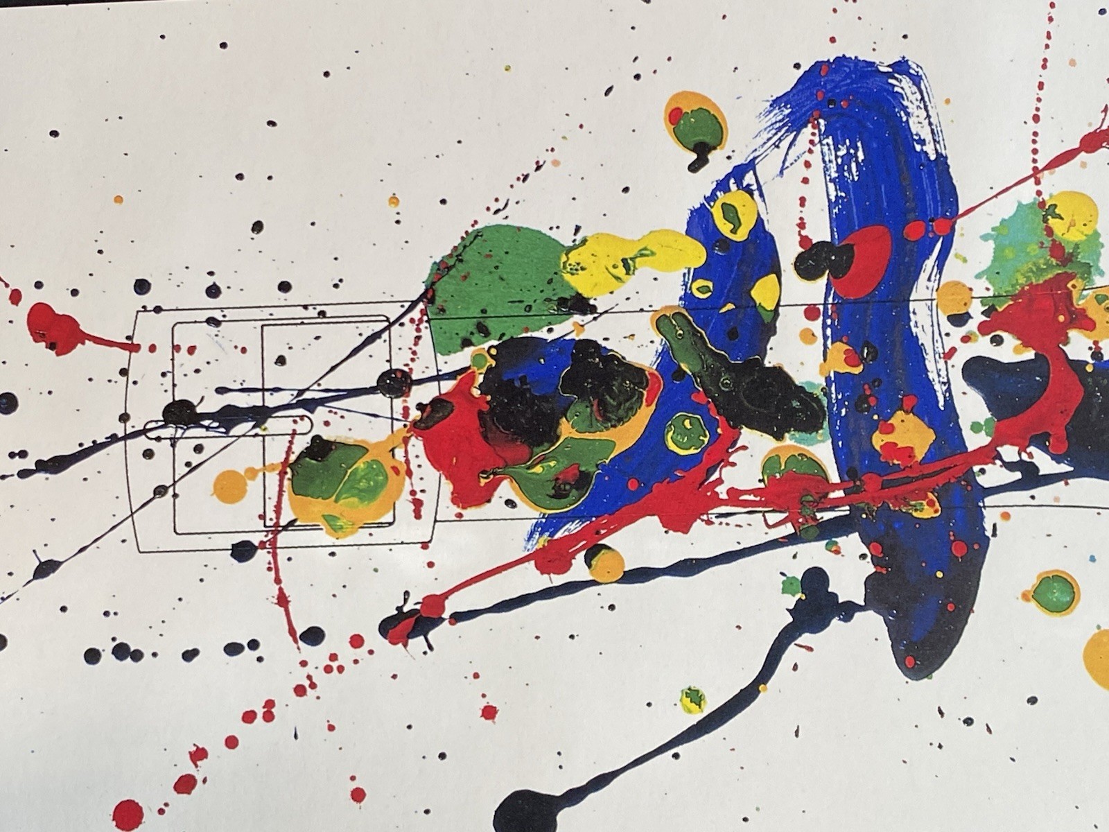 Sam Francis Swatch Watch Signed Lithograph Original Box 30”x8” in 1992