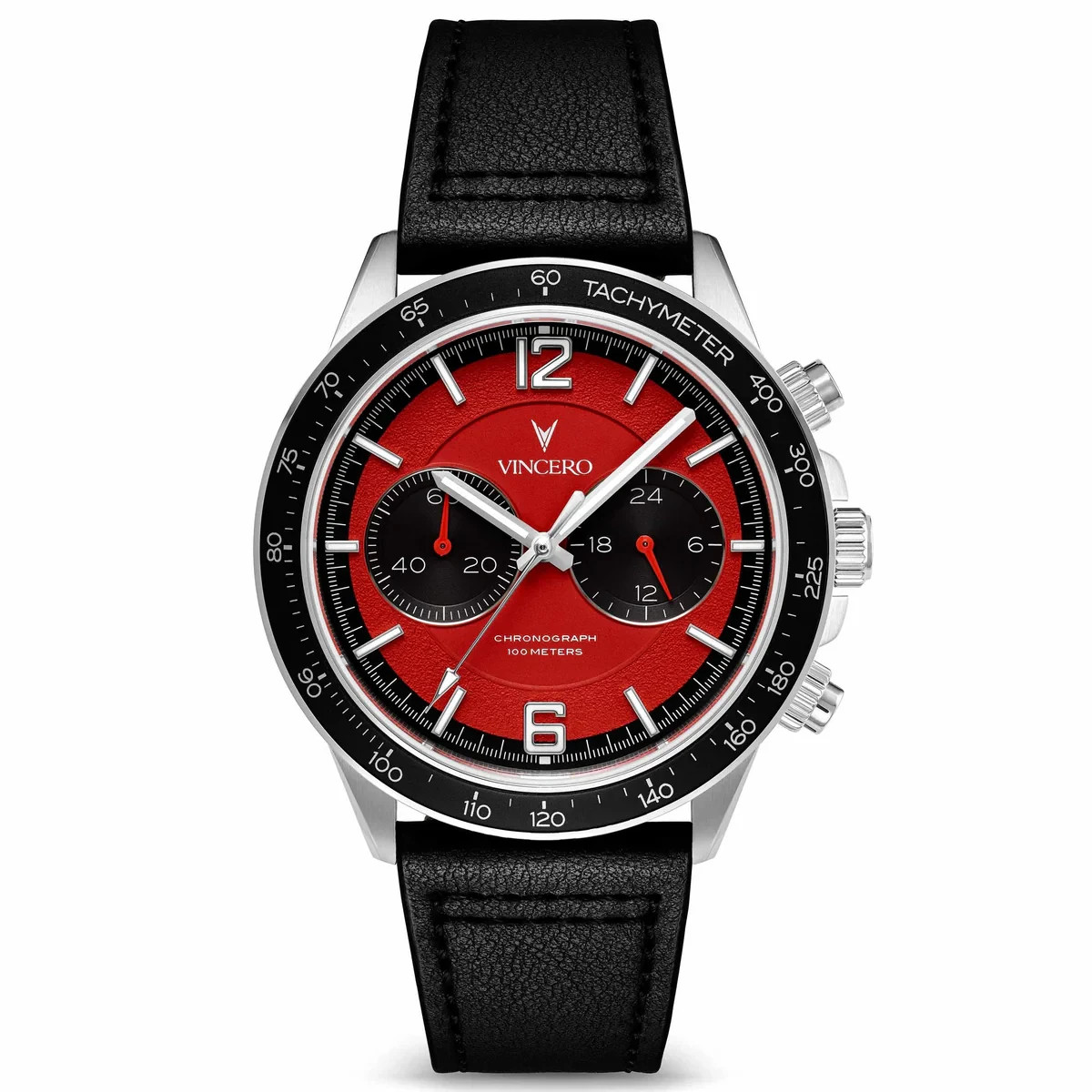 BRAND NEW VINCERO Apex Limited Edition Red Infrared Seiko VK64 Hybrid