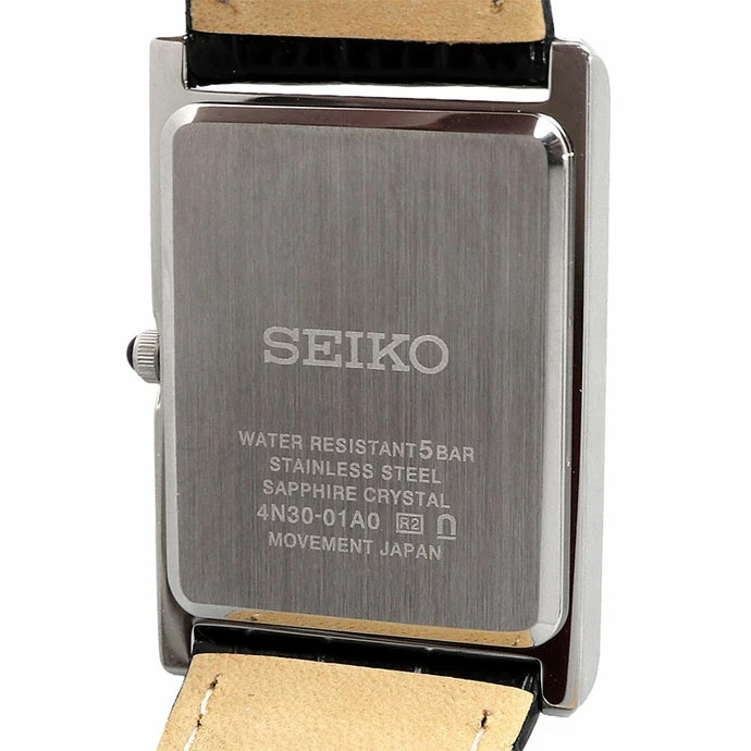 [☆New] SEIKO Essentials SWR Series Gold x Black Leather Quartz Men’s Watch