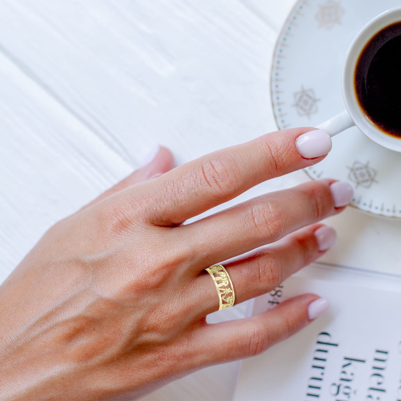 Gold Lucky Talisman Ring (Available in Yellow/Rose/White Gold)