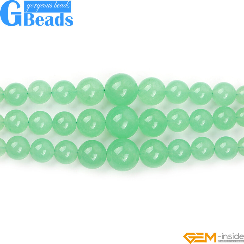 Assorted Natural Gemstone Beaded Necklace Jewelry 6–14mm Graduated Beads Strand