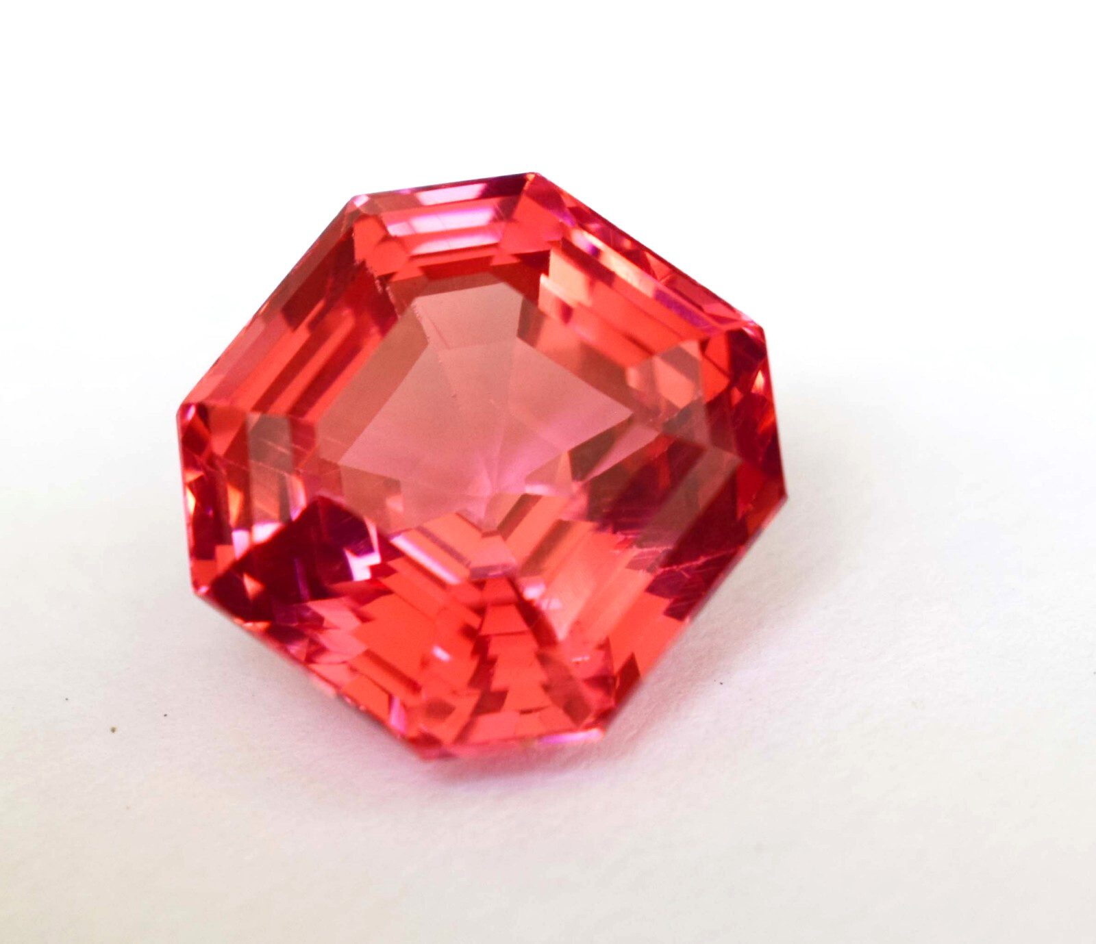 Captivating Beauty Of 10-12 CT Natural Radiant Cut Pink Padparadscha Sapphire