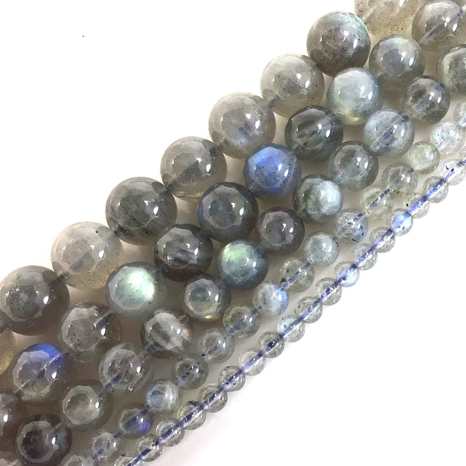 Genuine Natural Labradorite Round Loose Bead Blue Light 5″ 4 6 8mm 10 12mm
