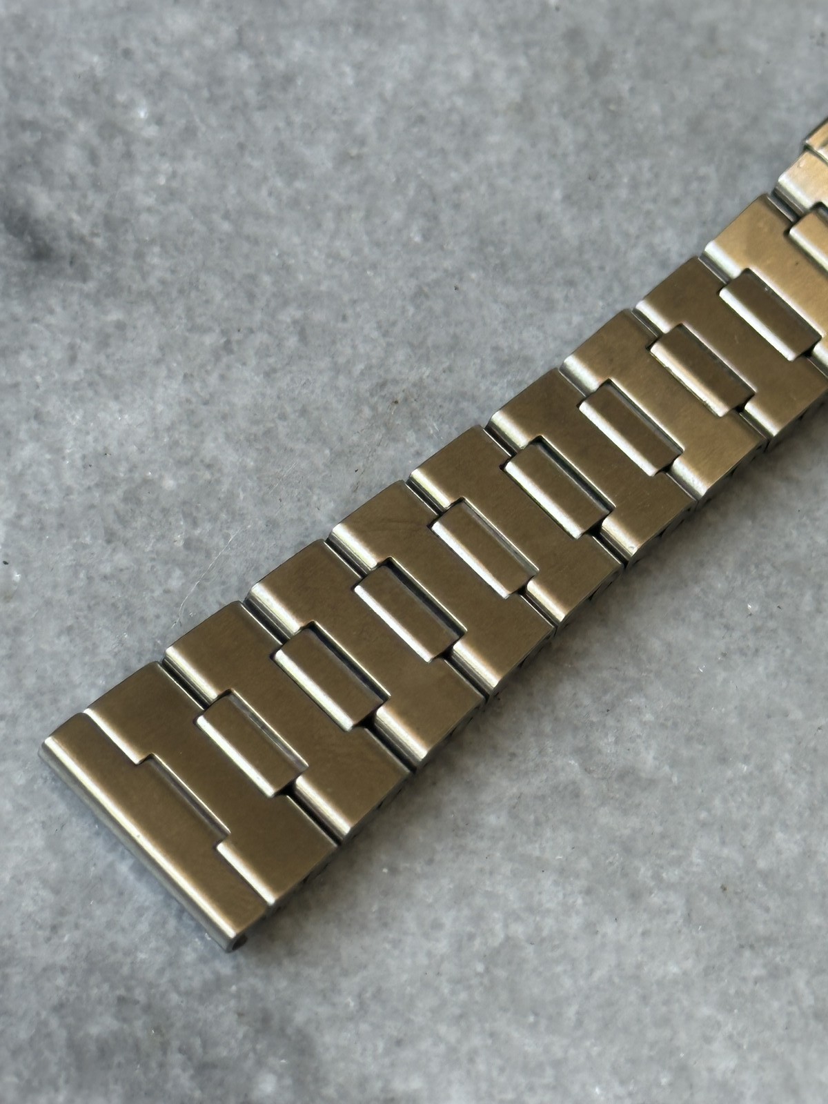 Bracelet de montre vintage en acier inoxydable