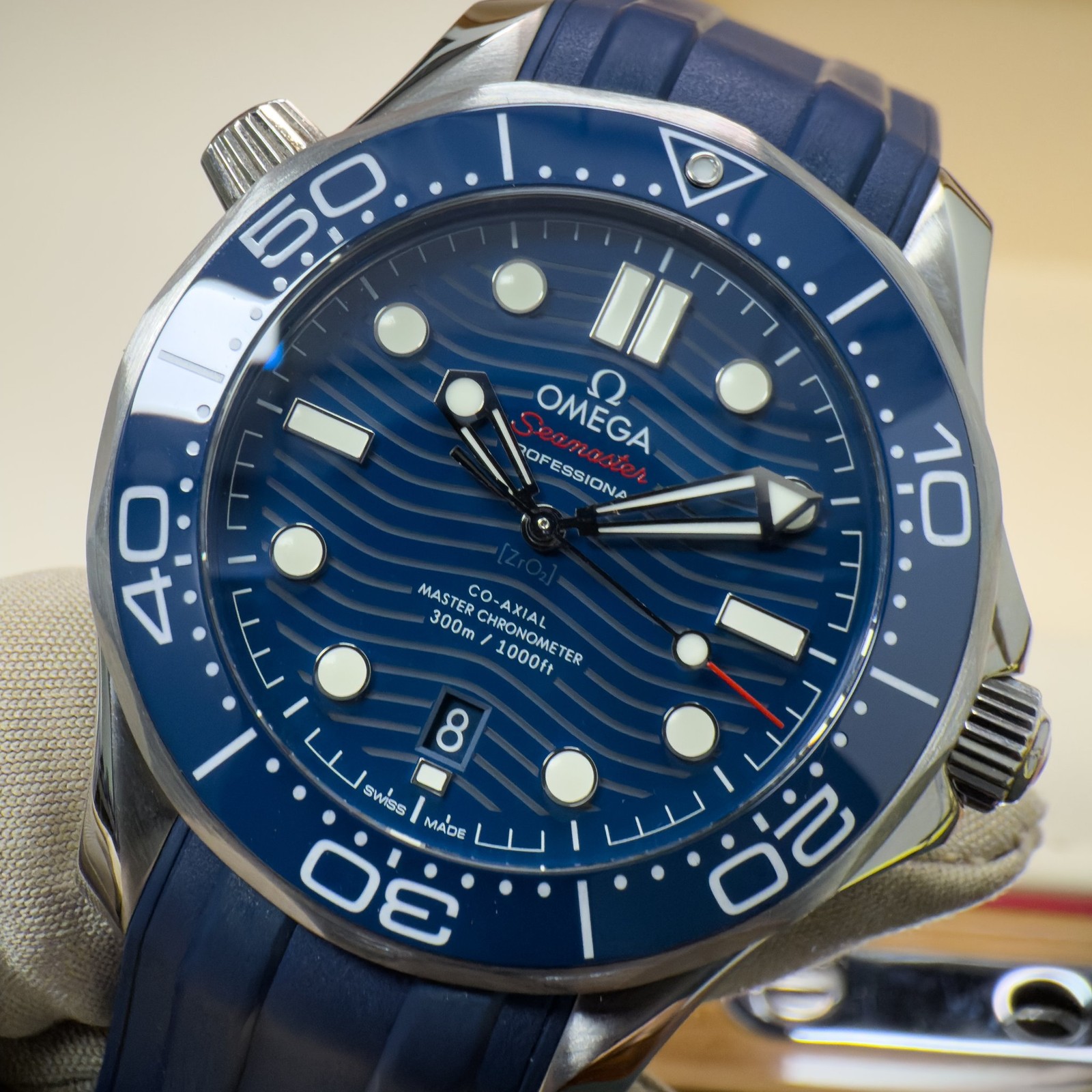 Omega Seamaster Diver 300M 42mm Blue 210.32.42.20.03.001 2021 Full Set B&P