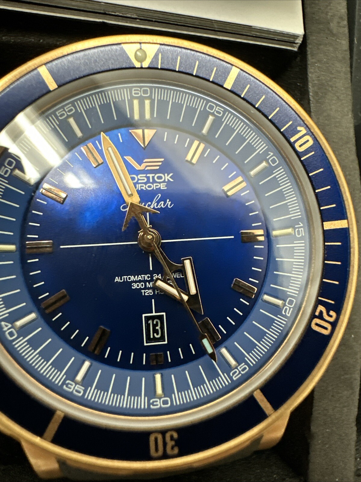 VOSTOK EUROPE ANCHAR Submarine K-162 Automatic Men’s Watch 48mm blue dial SN #1